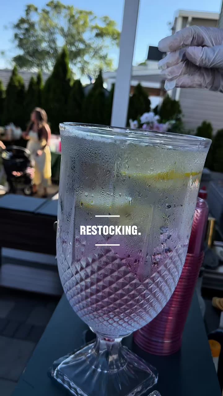 Building the bar before guests arrive · Serve&Stir